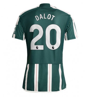 Manchester United Diogo Dalot #20 Udebanetrøje 2023-24 Kort ærmer